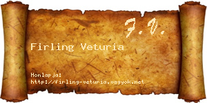 Firling Veturia névjegykártya